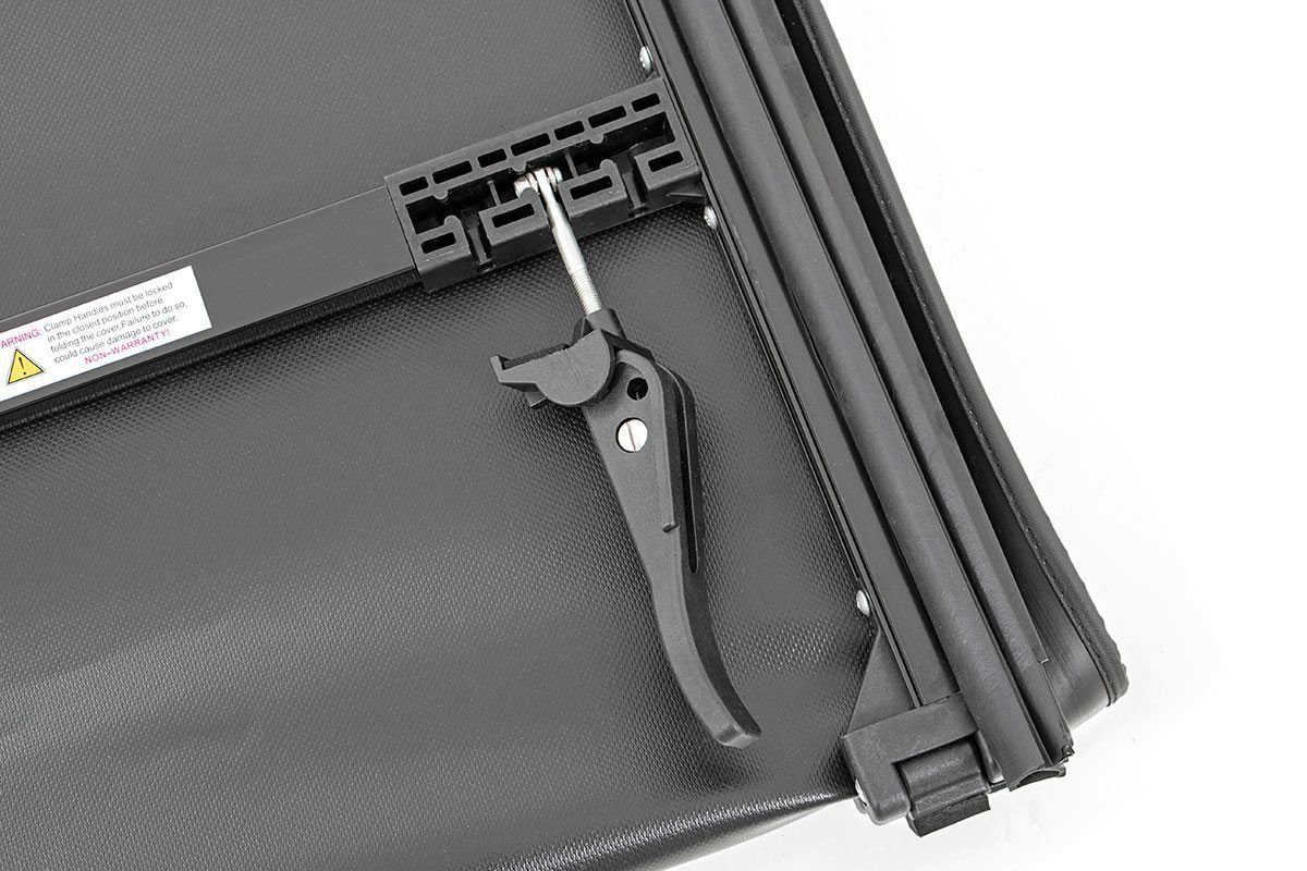 Rough Country | Tonneau Covers|Truck Bed|Exterior Parts & Car Care | RAM 1500 Soft Tri-Fold Bed Cover 6 Foot 4 Inch Bed For 19-Pres RAM 1500 Rough Country | RC44309650