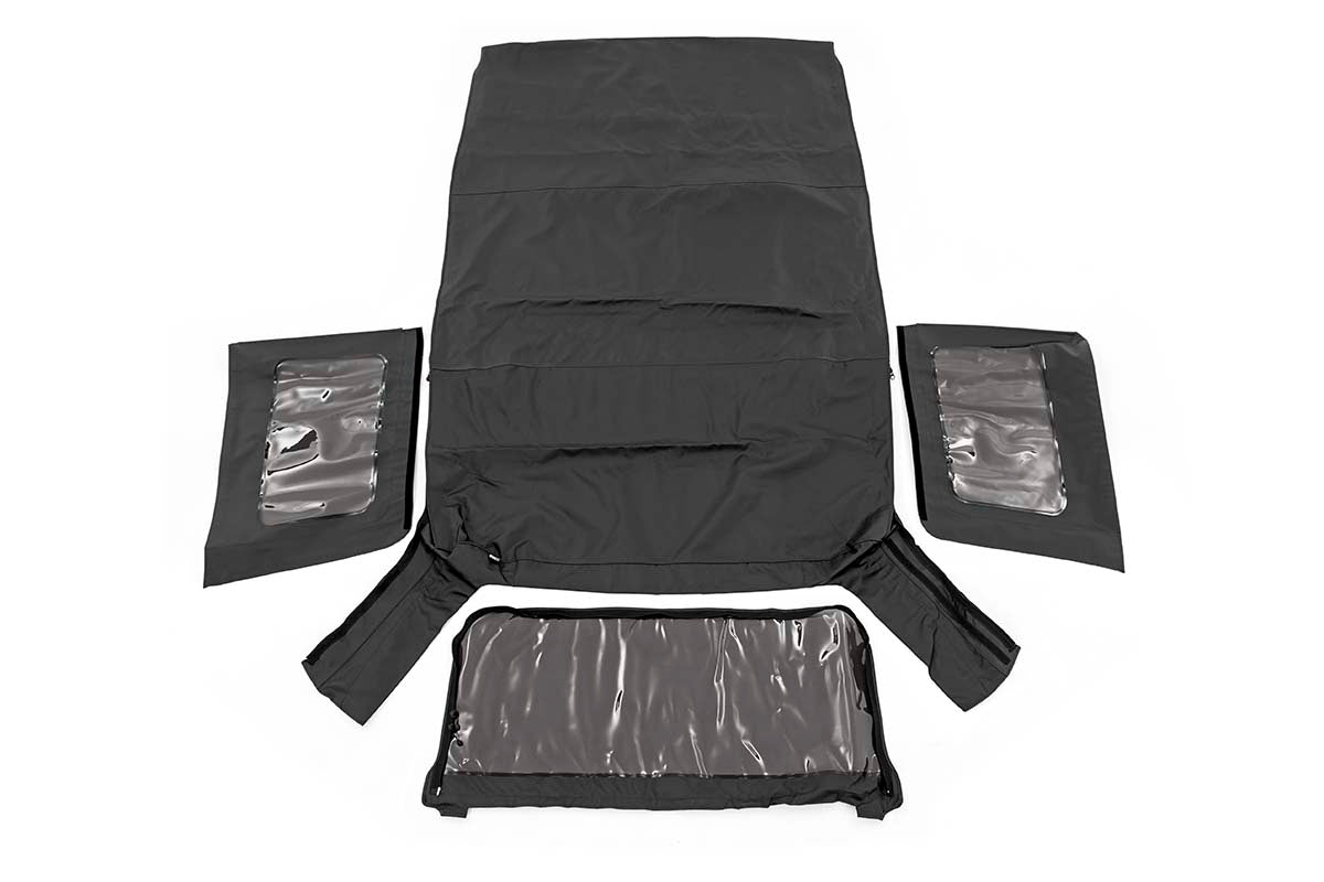 Jeep Replacement Soft Top Black 07-09 JK Wrangler Rough Country