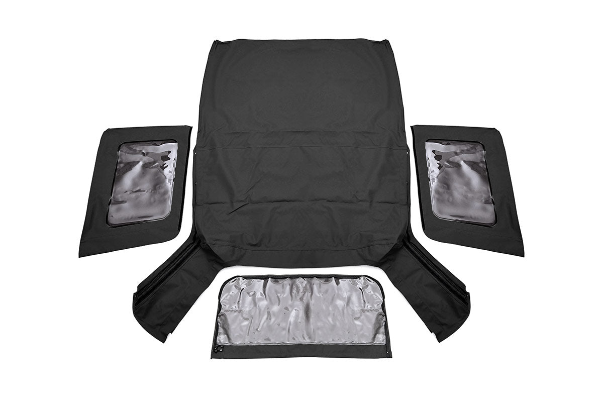 Jeep Replacement Soft Top Black 07-09 JK Wrangler Rough Country