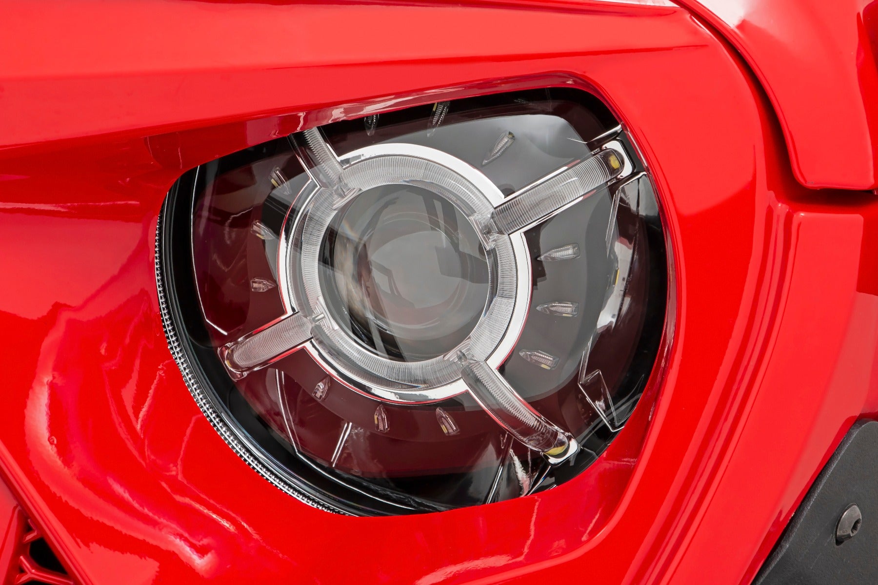 Rough Country | Headlights | Jeep 9-Inch LED Projection Headlights 18-20 Wrangler JL/JLU, 20-Present Gladiator JT Rough Country | RCH5100