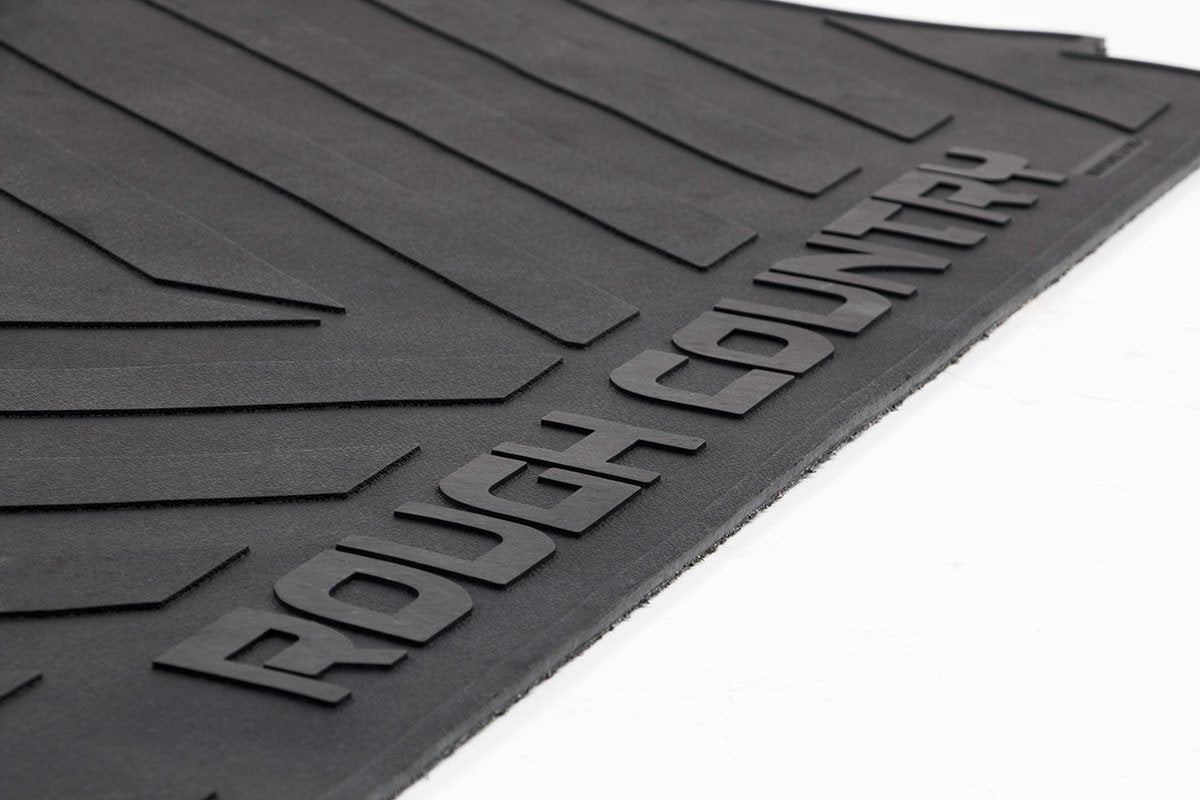 Rough Country | Truck Bed Mat|Truck Bed|Exterior Parts & Car Care | Dodge Bed Mat w/RC Logos 03-18 RAM PU 5 Foot5 Inch Bed Megacab Rough Country | RCM598