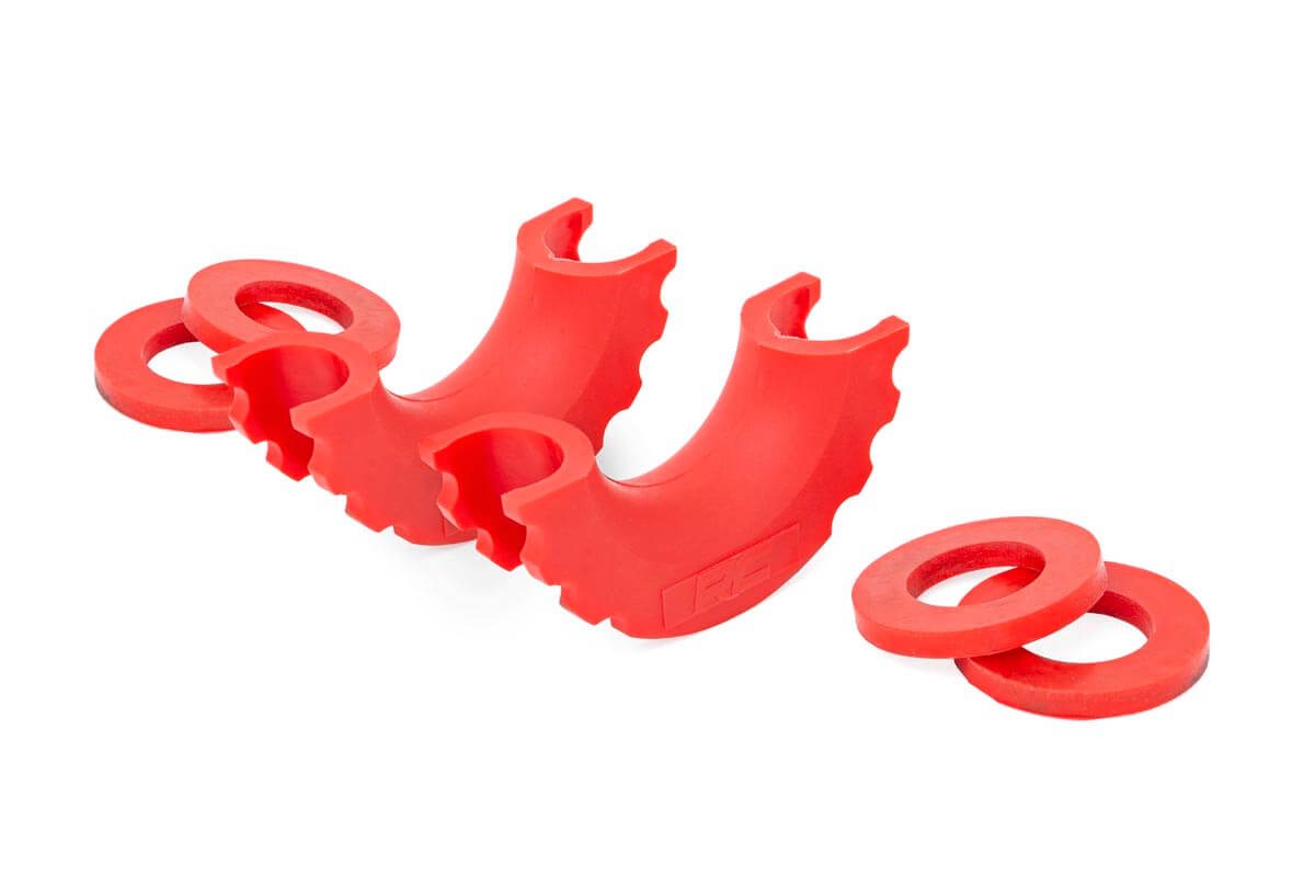 D-Ring Isolators Rough Country Logo Polyurethane Pair Rough Country