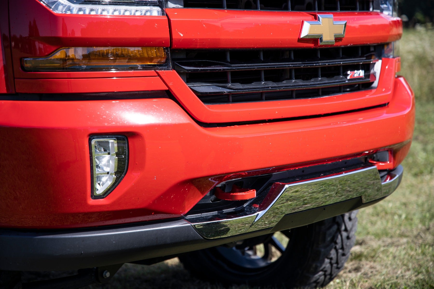 Rough Country | Tow Hook | Forged Tow Hooks 14-18 Chevy 1500 Red Rough Country | RS134