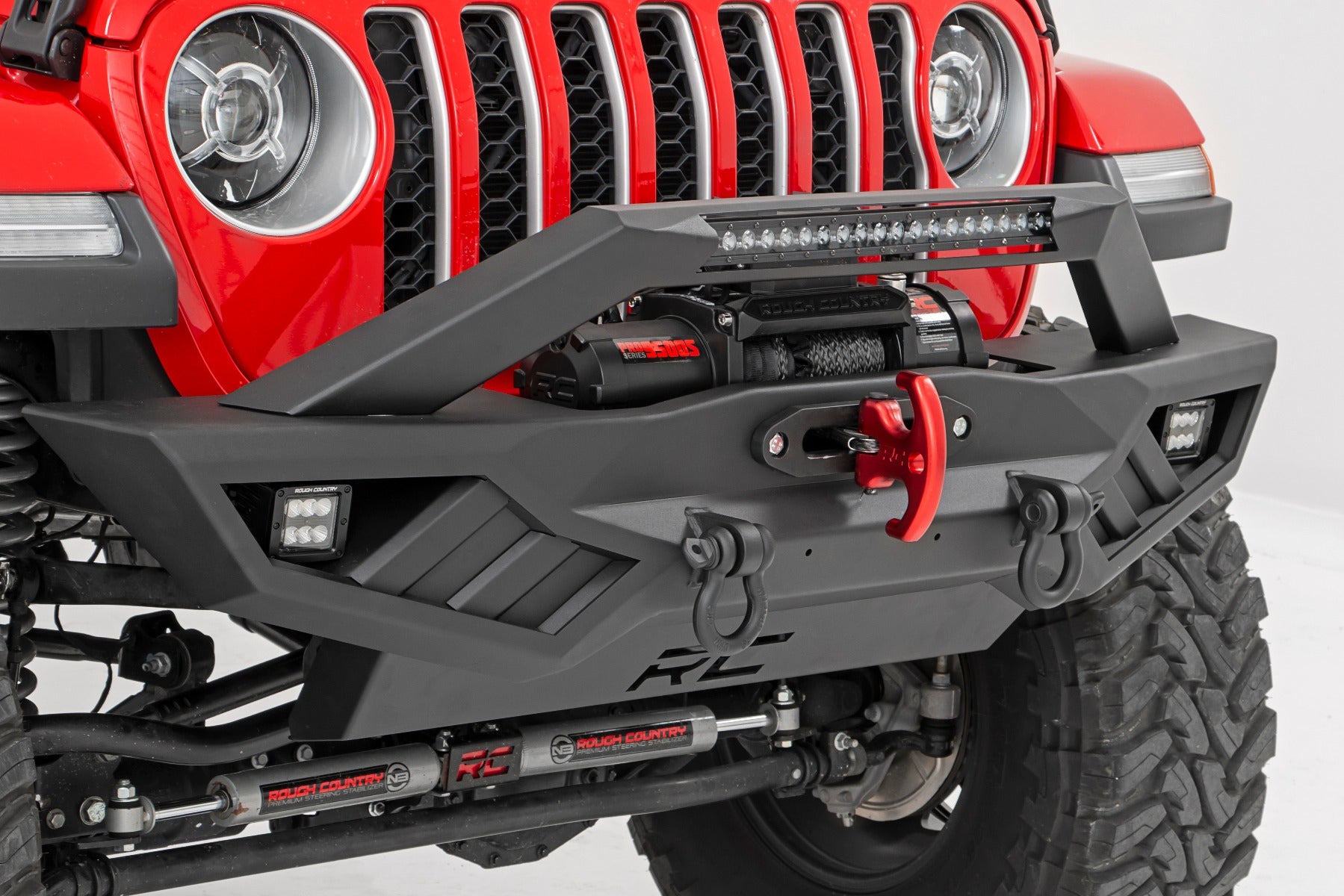 Rough Country | Winch Hardware Kit | Multi-Function Winch Cleat Red Rough Country | RS175R