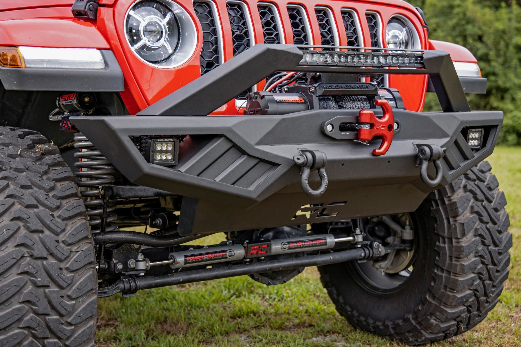 Rough Country | Winch Hardware Kit | Multi-Function Winch Cleat Red Rough Country | RS175R