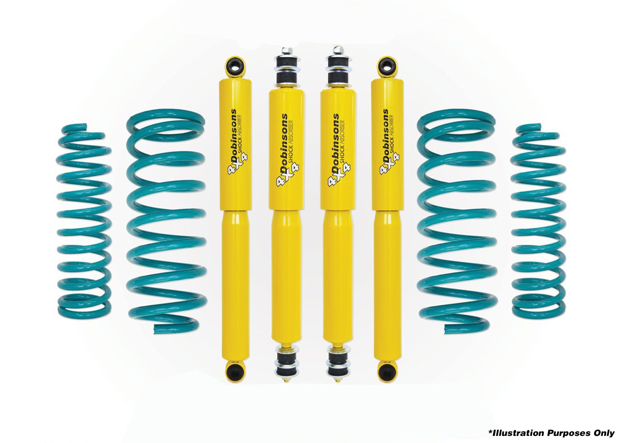DOBINSONS | 2" Lift Kit Toyota Landcruiser 70 Series  Prado I, Landcruiser II LJ78/79, RJ77, KZJ78 1987 to 1996 | DSSKIT93