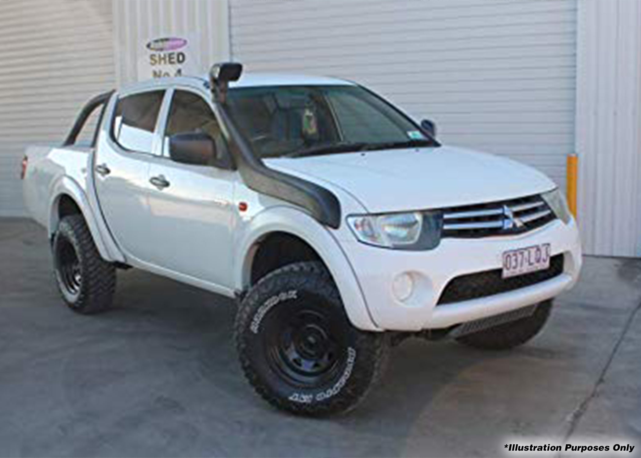 DOBINSONS | SNORKEL KIT FOR MITSUBISHI TRITON L200 ML/MN 2.5L & 3.2L DIESEL | RIGHT SIDE MOUNT (SUITS MODELS WITH FLARES ONLY) | SN43-3329
