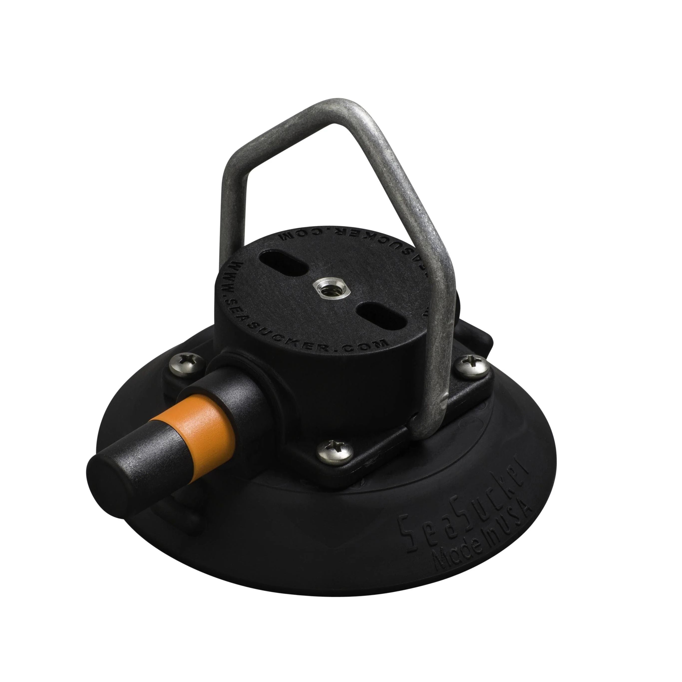 SeaSucker | Vacuum Mounts | 4.5" SeaSucker w/ Flat-Top Stainless Steel D-Ring (Black or White) | VM1013