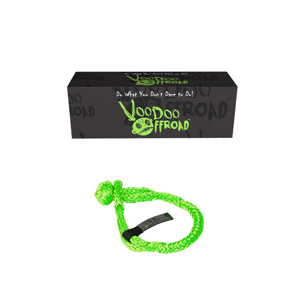 Voodoo Offroad | WN-WINCH/SHACK/ETC. | 2.0 Santeria Series 1/2" x 8" Winch Soft Shackle - Green | 1500001A