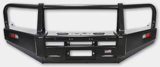 DOBINSONS | BULL BAR CLASSIC BLACK FOR TOYOTA LAND CRUISER 76, 78, 79 SERIES 2007-2016 NARROW CHASSIS | BU59-3506