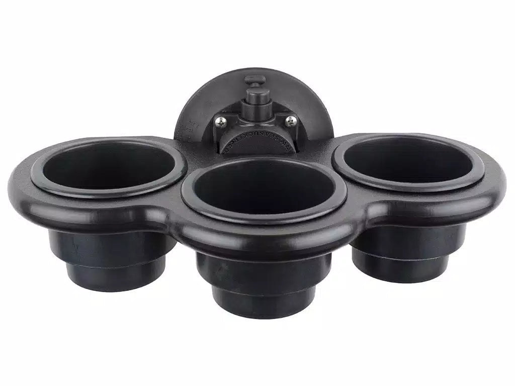 SeaSucker | Cup Holders | 3-Cup Holder - Vertical Mount
(White or Black) | MC5311