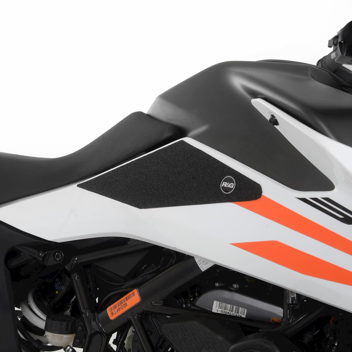 RG.EZRG515CL R&G Tank Traction Grips for KTM 390 Adventure '20- Clear