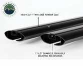 Freedom Bar Mounting Combo Kit FBM1 - 4 Pieces Black Factory Side Rail Mount and 55" Black Straight Crossbars