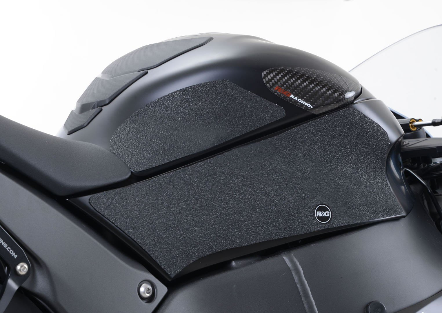 RG.EZRG425BL Kawasaki ZX10R Traction Grips 2016- NOT "Winter Edition" : BLACK  4-Grip Kit