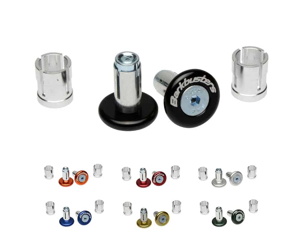 BB.B45.BU Barkbusters - bar end plugs for 14mm and 18mm bars, pair, blue