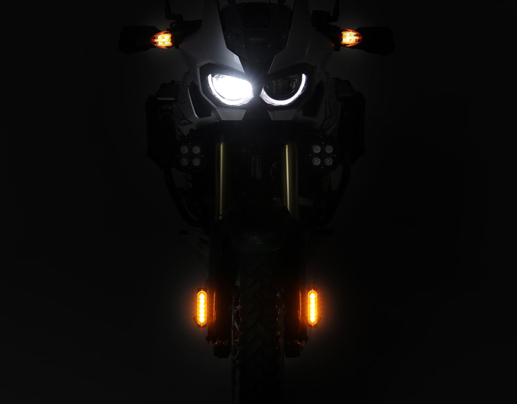 DNL.DRL.10000.A DENALI DRL Amber Daytime Running Lights with Universal Fender Mounting Kit