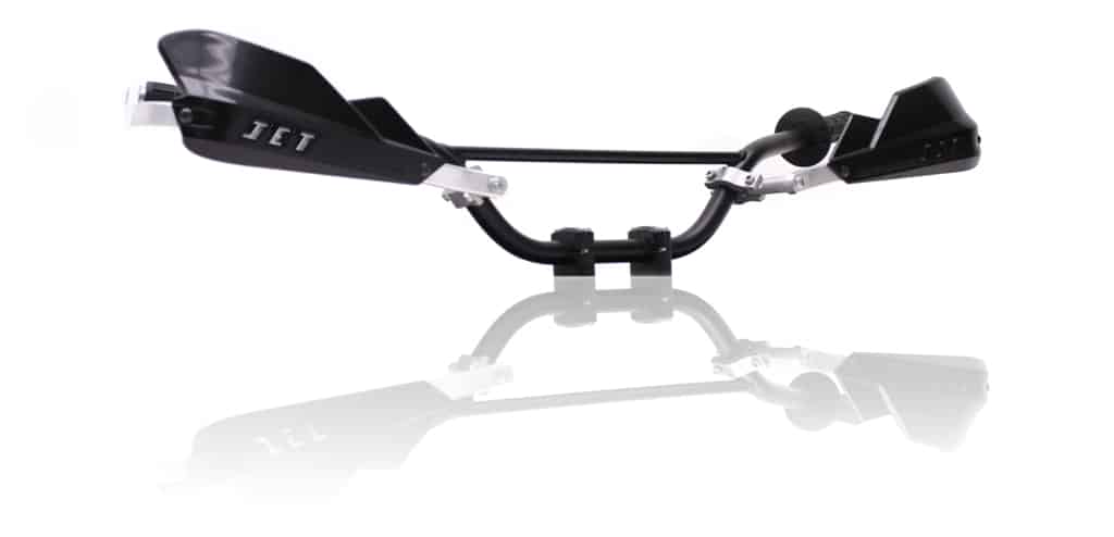 BB.JET01.BK Barkbusters JET Handguard complete kit for 7/8" handlebars includes backbones, plastics, and mounting hardware - Black