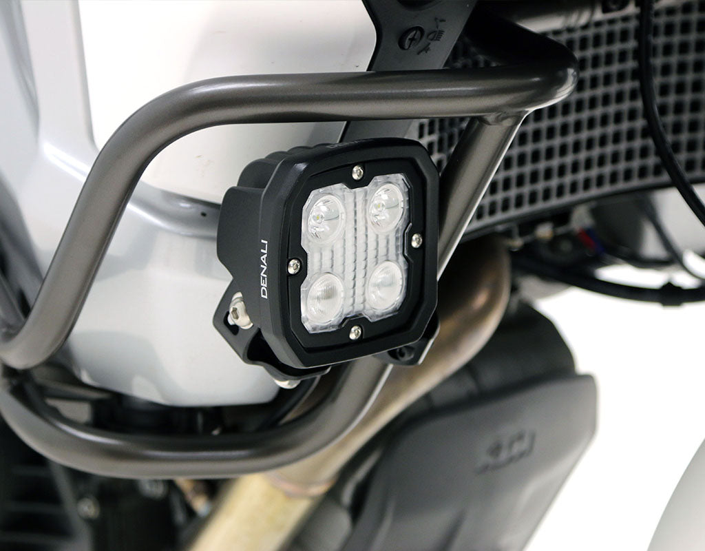 LAH.00.10300.B DENALI Engine Guard/Crashbar Auxiliary Light Mount For 21mm-29mm 0.828in-1.125in Diameter Tubes | Black rev04