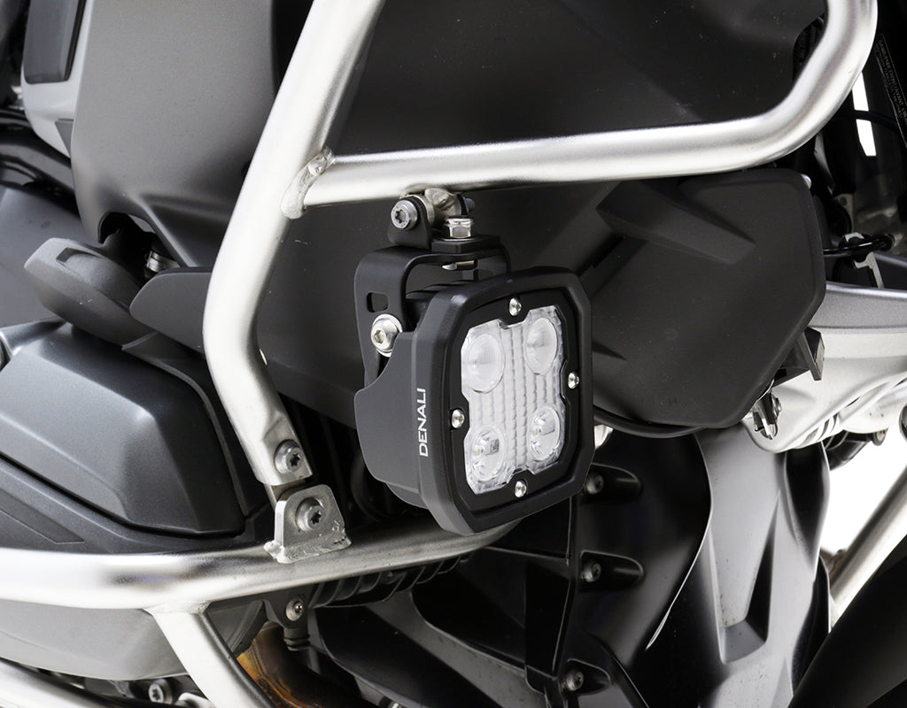 LAH.07.10900 DENALI Crashbar Light Mounting Adapter for Select BMW Motorcycles rev00