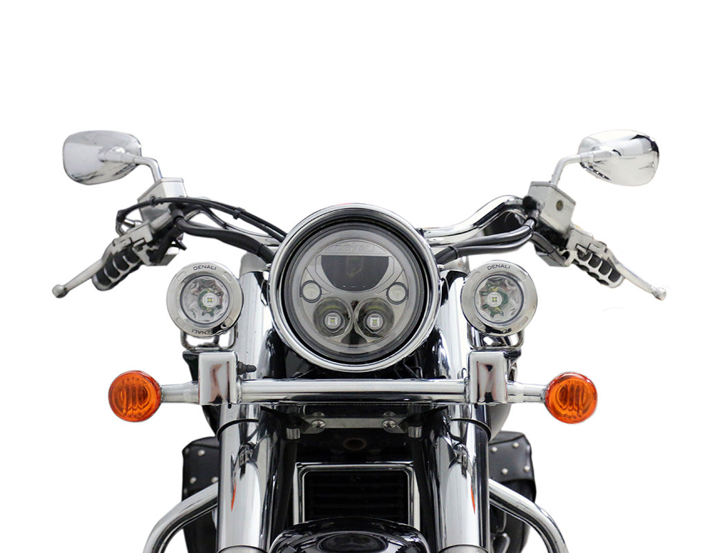 LAH.05.10400 DENALI M7 DOT LED Headlight Module Adapter Kit, for Suzuki Boulevard C50 '05-'09 & '11-'16, C90 '05-'09 & '13-'16, Volusia '01-'04 rev01