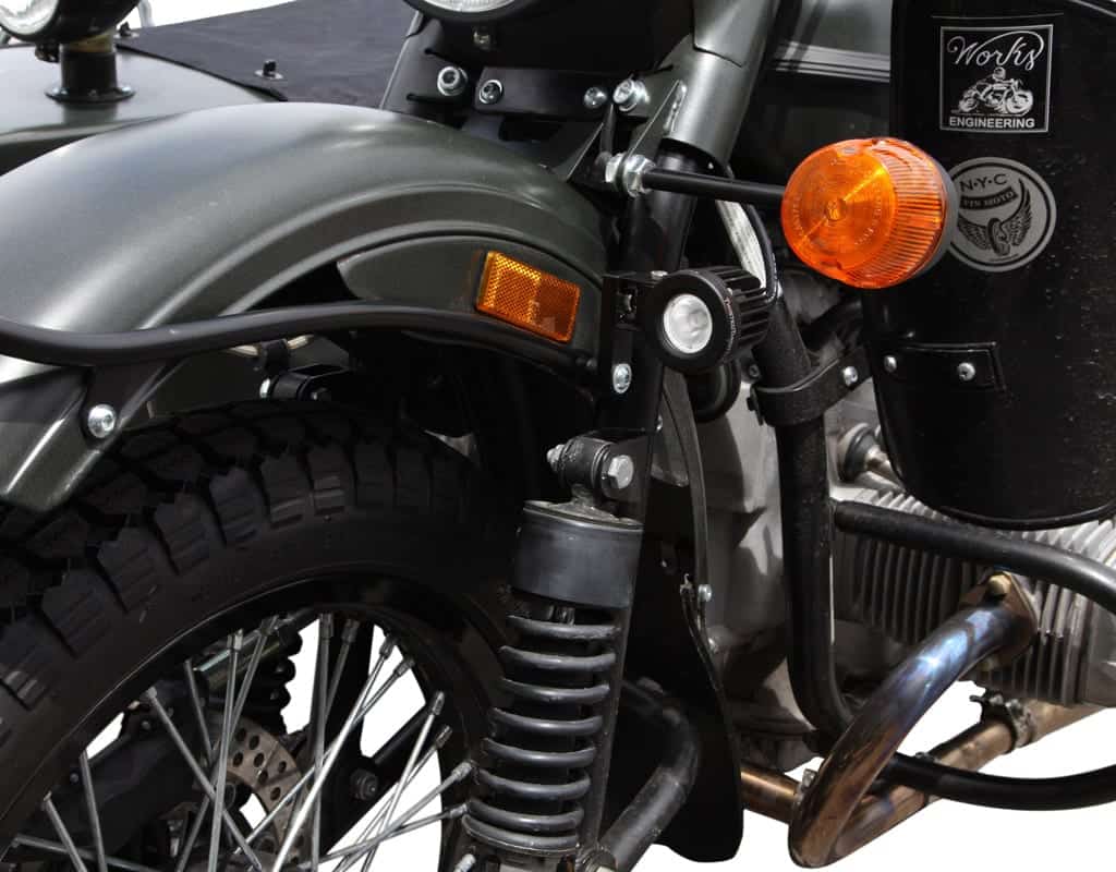 LAH.12.10000 DENALI Auxiliary Light Mounting Brackets for Ural Side Car Motorcycle rev00