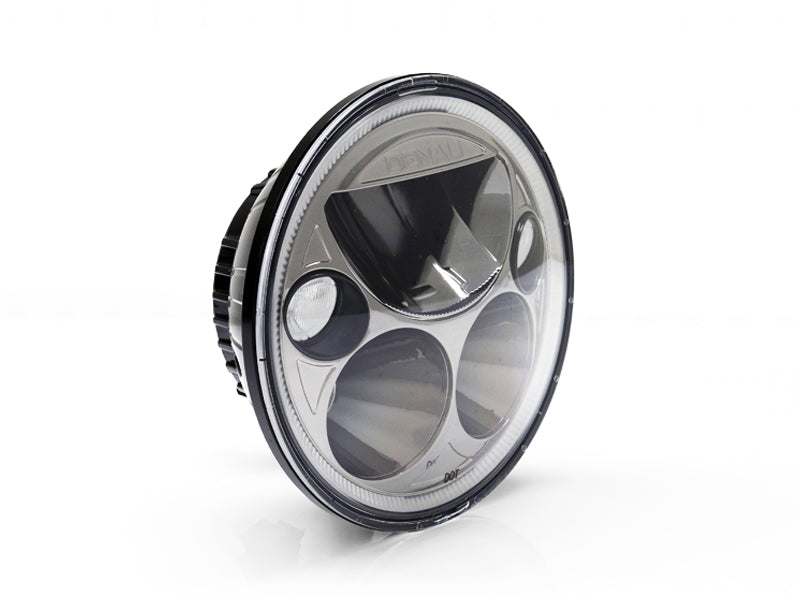 TT-M5 DENALI M5 DOT LED Headlight Module, 5.75" Round, Black Chrome