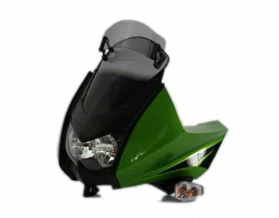 MRA.08.052.VT.1 MRA VarioTouringScreen Windshield for Kawasaki KLR650E8F, '08- SMOKE GRAY
