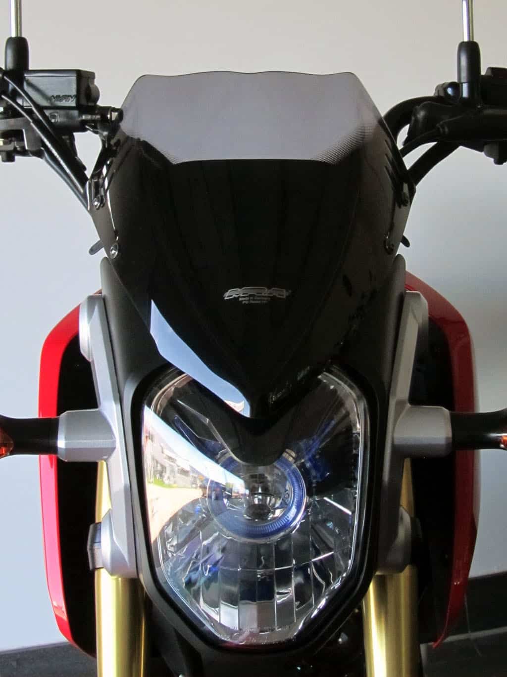 MRA.01.073.R.8 MRA Double-Bubble RacingScreen Windshield for Honda MSX125 Grom '13- - BLACK
