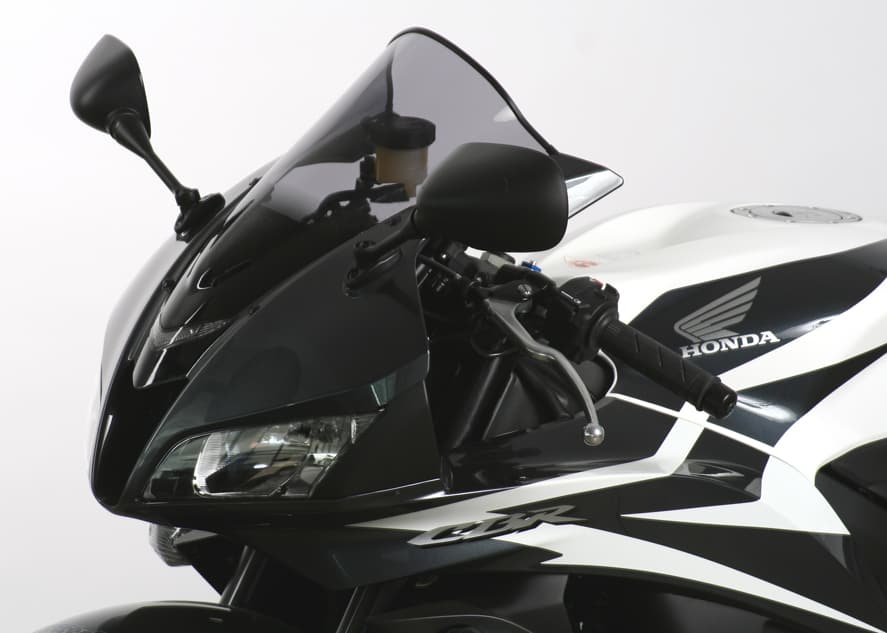 MRA.01.063.R.8 MRA Double Bubble Windshield for Honda CBR600RR, '07-'10 Shadow Line Black