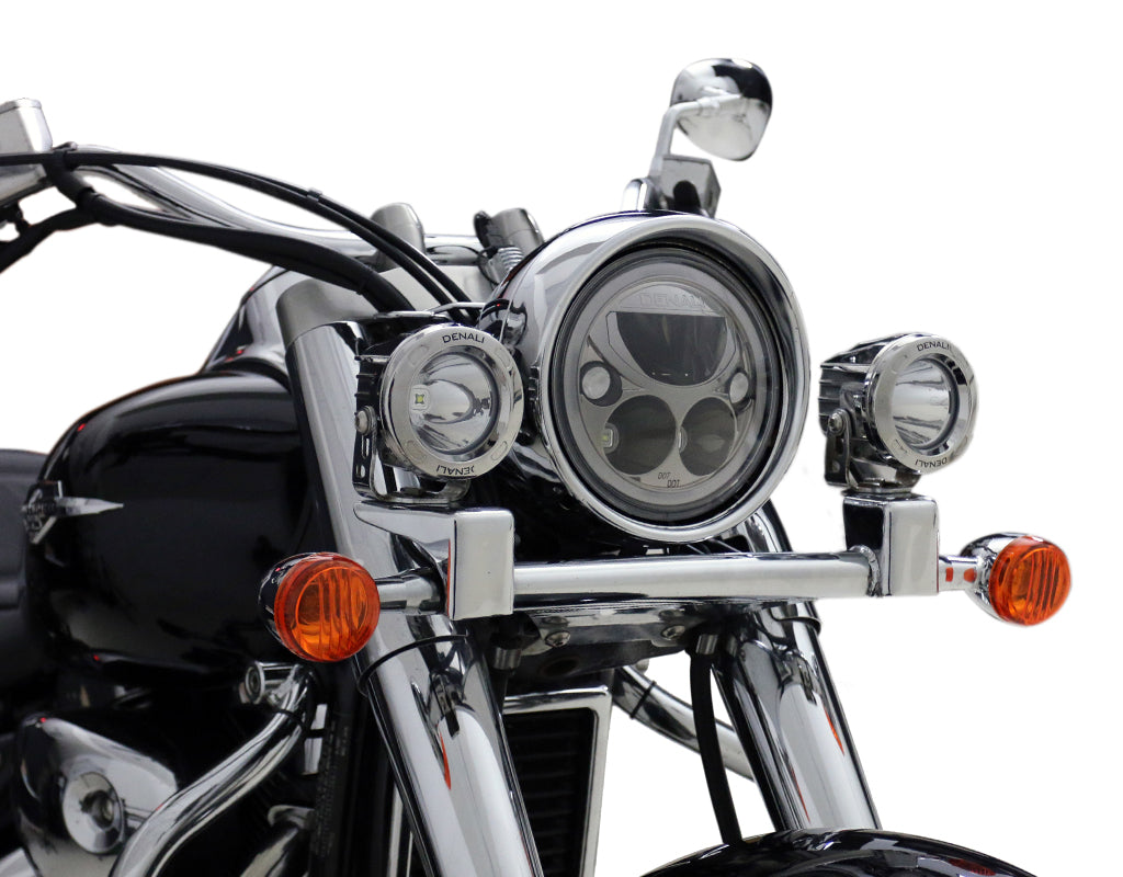 LAH.05.10400 DENALI M7 DOT LED Headlight Module Adapter Kit, for Suzuki Boulevard C50 '05-'09 & '11-'16, C90 '05-'09 & '13-'16, Volusia '01-'04 rev01