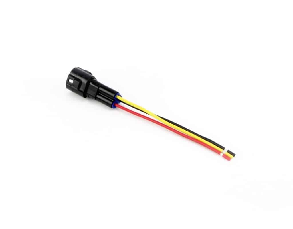 DNL.WHS.050 DENALI MT Series 3-Pin Waterproof Connector Pigtail, Male